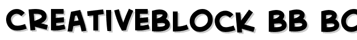CreativeBlock BB Bold font